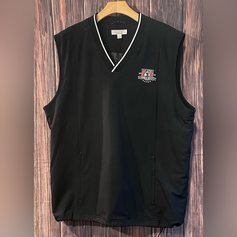 Cutter & Buck US Open Championship Collection Black Vest - Size Large